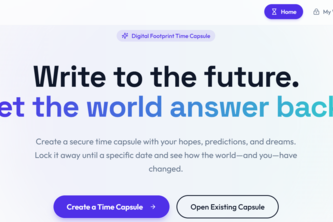 Digital Footprint Time Capsule