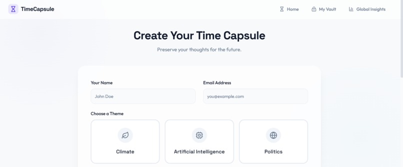 Digital Footprint Time Capsule – screenshot 3