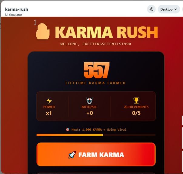 Karma Rush: Reddit Idle Arena – screenshot 3
