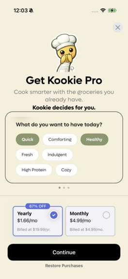 Kookie: Personal Cookbook – screenshot 1