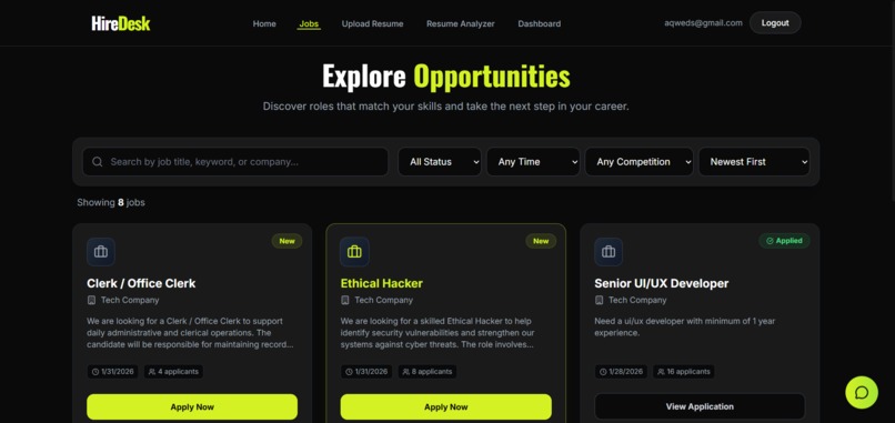 HireDesk – screenshot 4