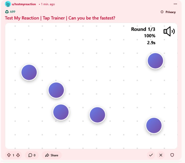 TestMyReaction – screenshot 2