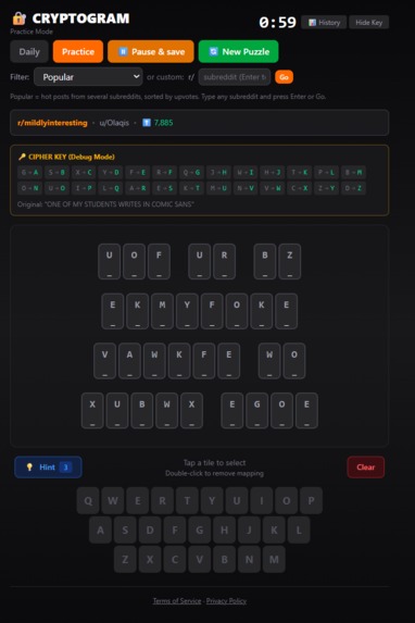 PostCipher – screenshot 2