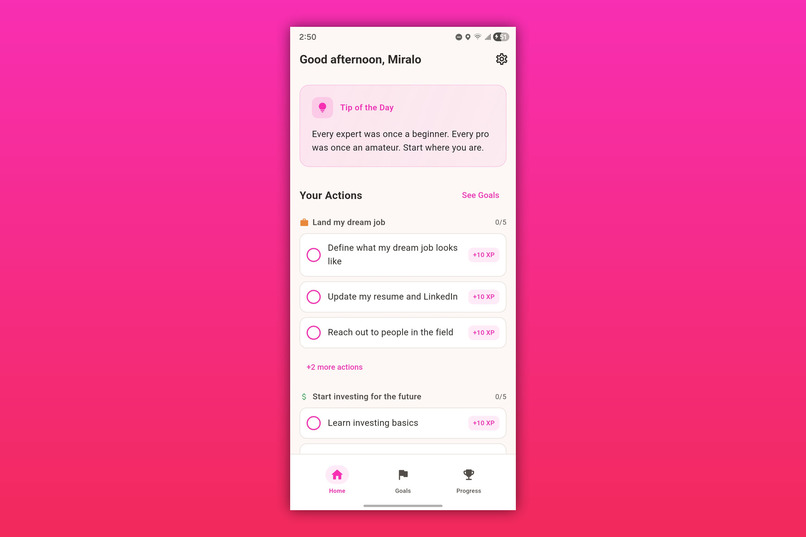 Aspire – screenshot 2