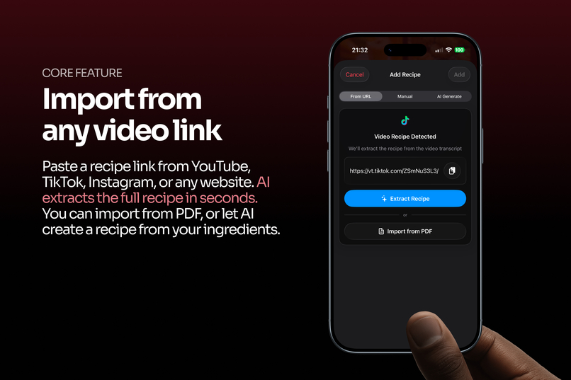 Vule AI Recipe Organizer – screenshot 2