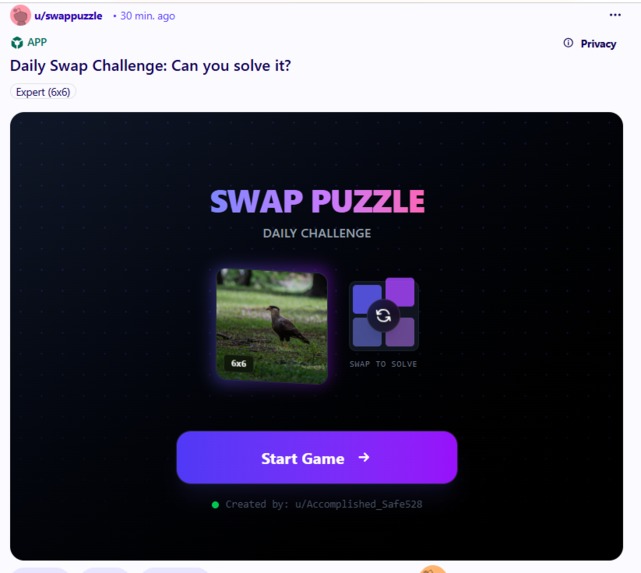SwapPuzzle – screenshot 1