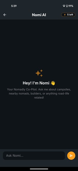 Nomadly – screenshot 2