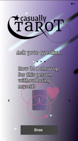 Casually Tarot – screenshot 3
