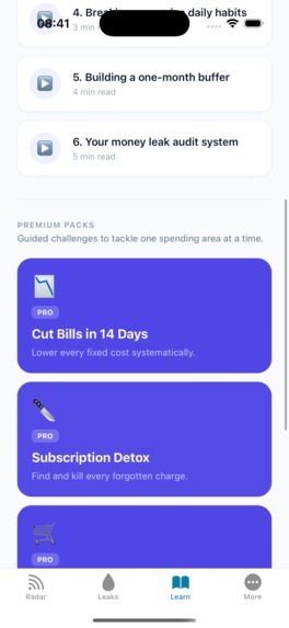 Money Leak Radar – screenshot 6