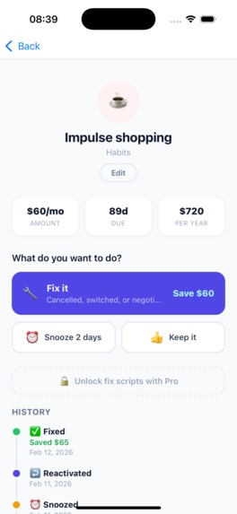 Money Leak Radar – screenshot 8