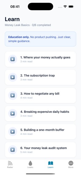 Money Leak Radar – screenshot 12