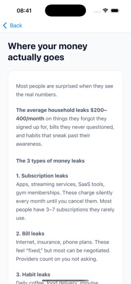 Money Leak Radar – screenshot 14