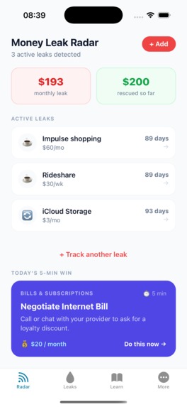 Money Leak Radar – screenshot 15