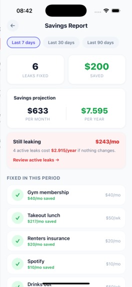 Money Leak Radar – screenshot 17