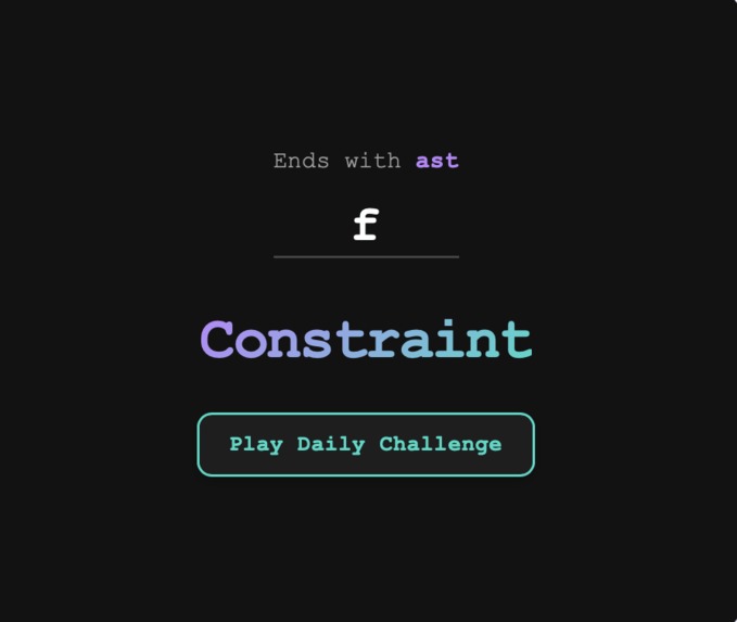 Constraint – screenshot 1