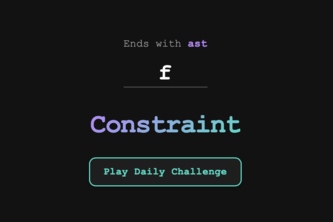 Constraint