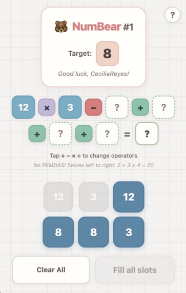 NumBear – screenshot 4