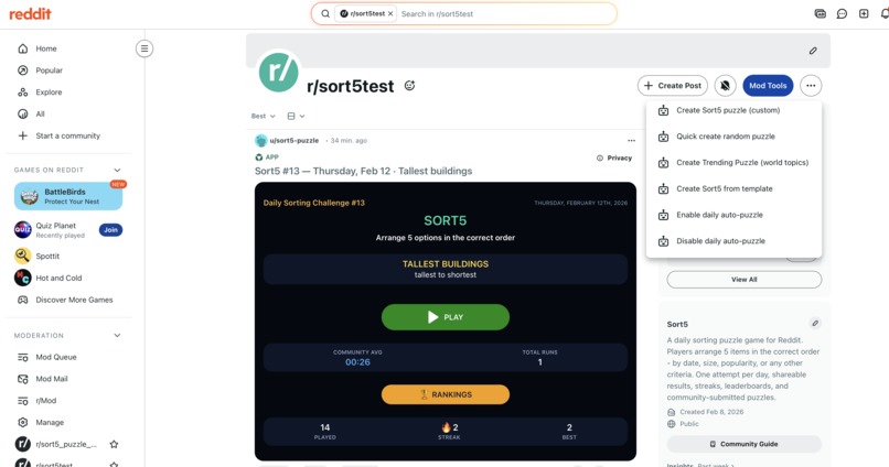 SORT5 – screenshot 2