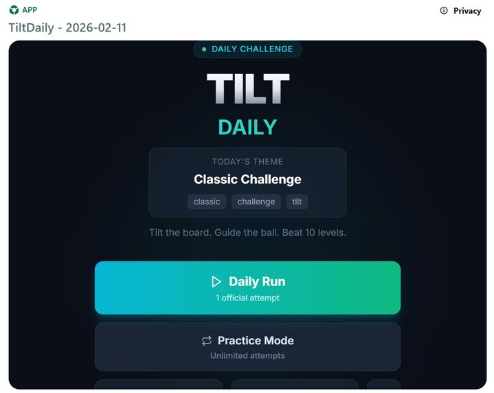 TiltDaily — The Reddit Daily Tilt Game – screenshot 4