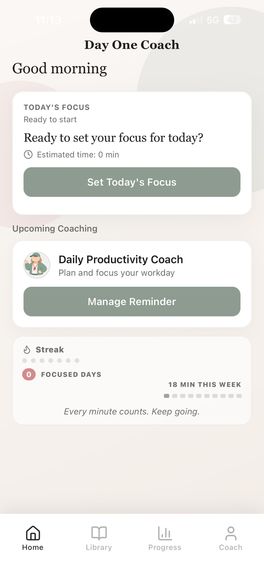 Day One Coach – screenshot 1