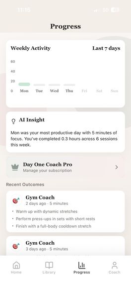 Day One Coach – screenshot 3