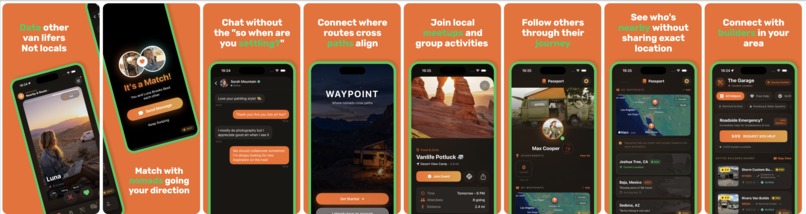 Waypoint: Nomad Dating App – screenshot 1