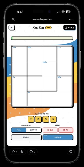 XO Math Puzzles – screenshot 1