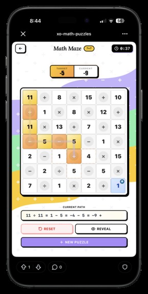 XO Math Puzzles – screenshot 2