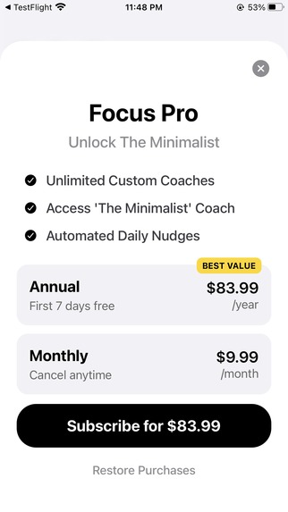 Focus AI Coach – screenshot 5