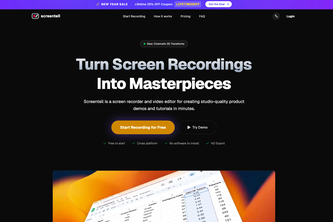 Screentell - A screen recorder and video editor for demos