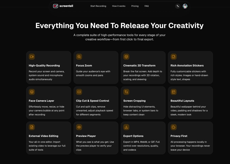 Screentell - A screen recorder and video editor for demos – screenshot 5