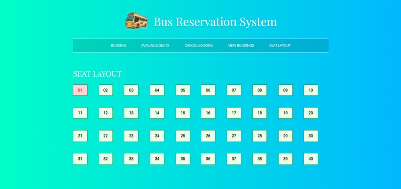 Bus Reservation System – screenshot 4
