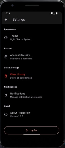 RecipeRun – screenshot 5