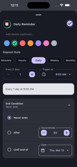 Remindly App – screenshot 1