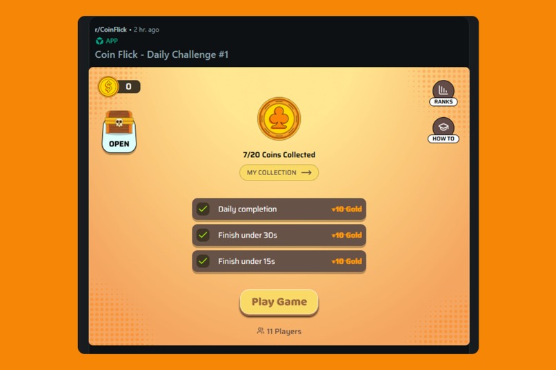 Coin Flick - Reddit Game – screenshot 3