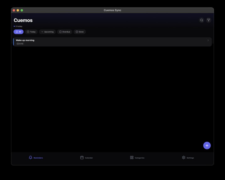 Cuemos Sync – screenshot 1