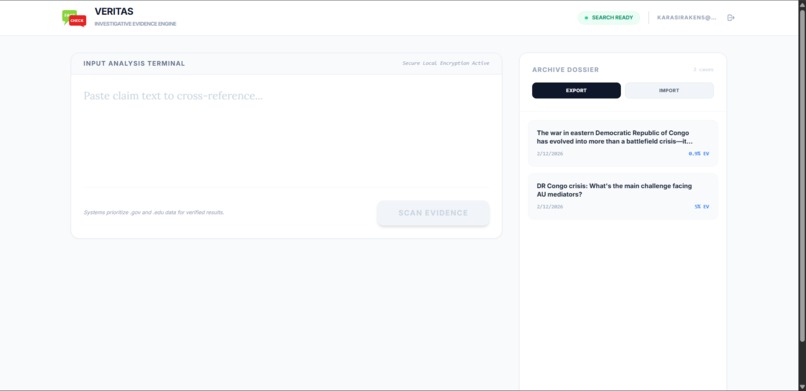 Veritas — AI-Driven News Verification Platform – screenshot 2