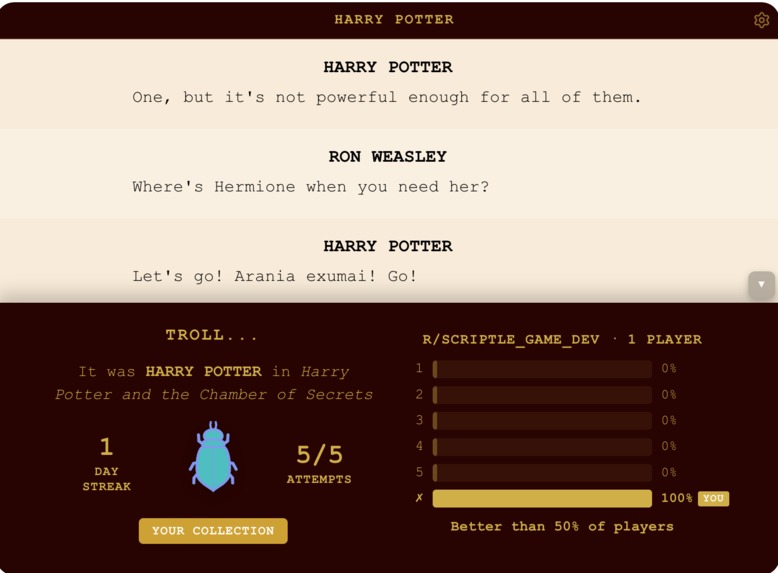 Scriptle – screenshot 2
