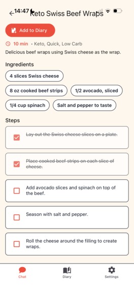 AI Recipes - Meal Generator – screenshot 3