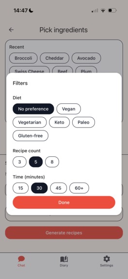 AI Recipes - Meal Generator – screenshot 5