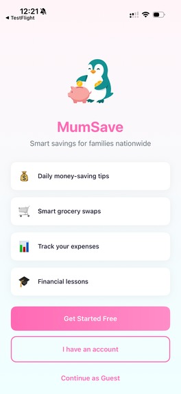 MumSave – screenshot 1