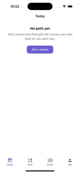 Paxlight App – screenshot 1
