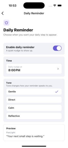 Paxlight App – screenshot 8