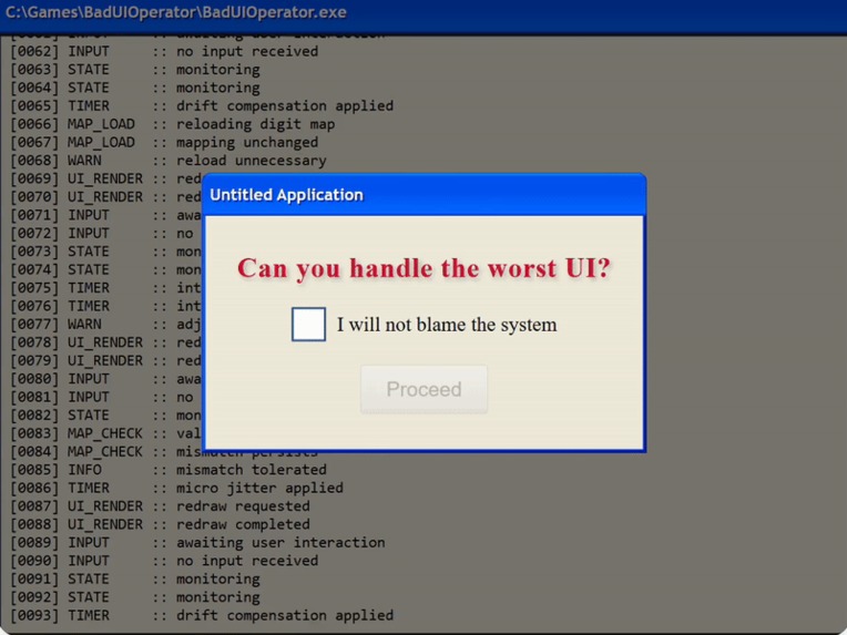 Bad UI Operator – screenshot 1