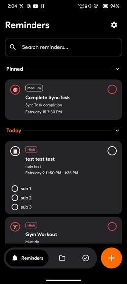 SyncTask – screenshot 1