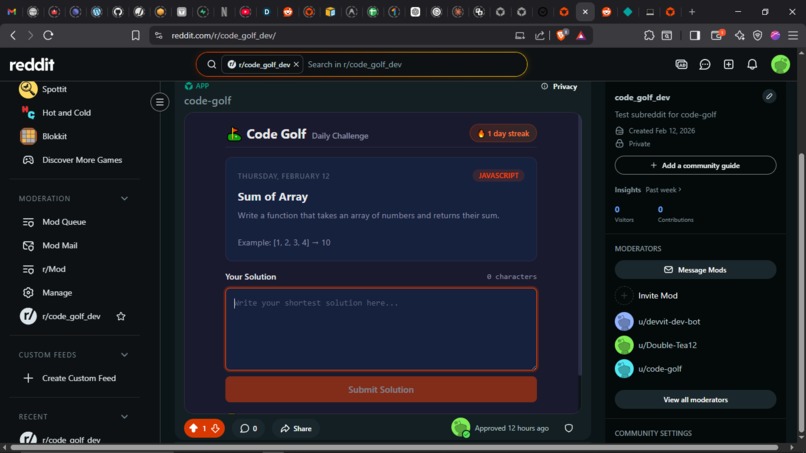 code-golf – screenshot 1