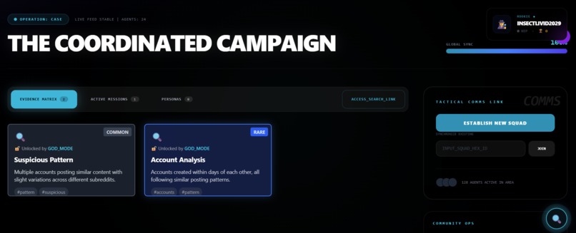 REDDIT CASEFILES — The Living Investigation Game – screenshot 2