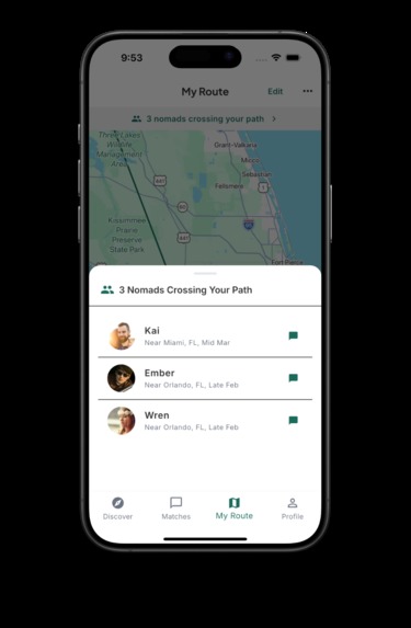 RouteMatch - Nomad Social – screenshot 3