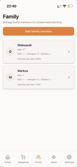 AI Menu Planner – screenshot 2