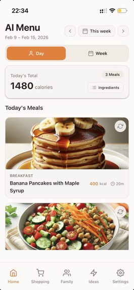 AI Menu Planner – screenshot 1